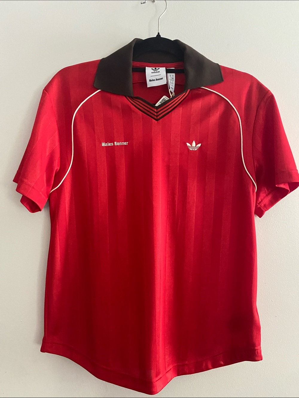 adidas x Wales Bonner Football Tee Jersey Red Better Scarlet